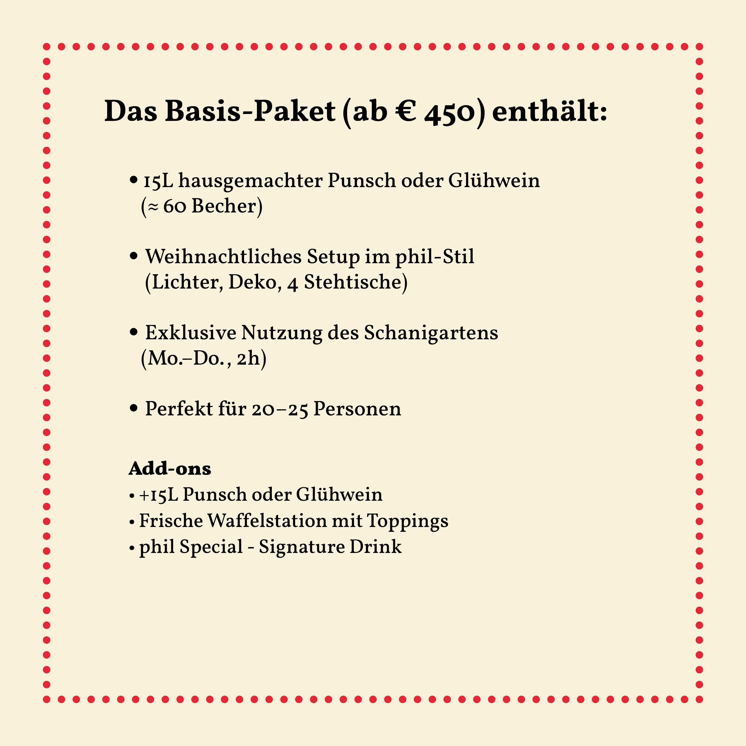 Das Basis-Paket - phil Punsch Event