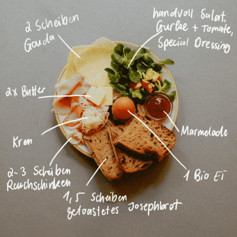 Speisekarte handbeschriftet